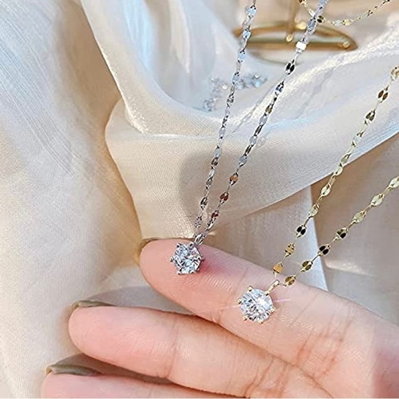 New 925 Silver Iced Out bling sparkling Necklace - Picture 8 of 9